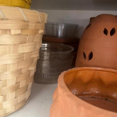 Lot of flower pots