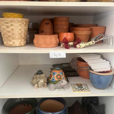 Lot of flower pots