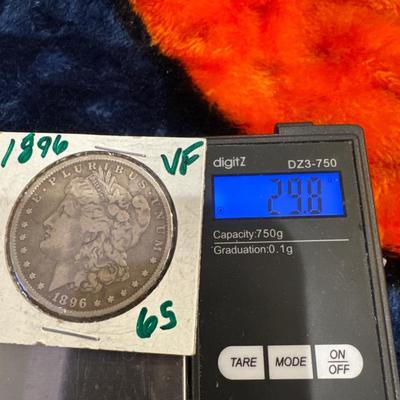 1896 P MORGAN U S COIN 1$ VF