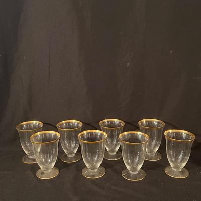 Hutschenreuther Czech Plates, Crown Ducal England China, and Gold Rim Glasses (LR-DZ)
