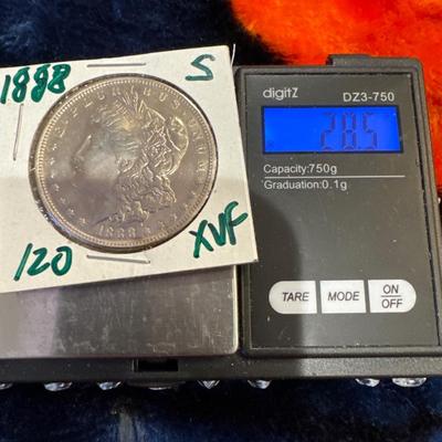 1888 S MORGAN U S COIN XVF 1$