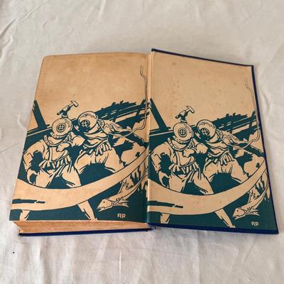 Antique Books Including A Christmas Carol, Brave Men, and 20,000 Leagues Under The Sea (UB-DZ)