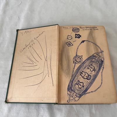 Antique Books Including A Christmas Carol, Brave Men, and 20,000 Leagues Under The Sea (UB-DZ)