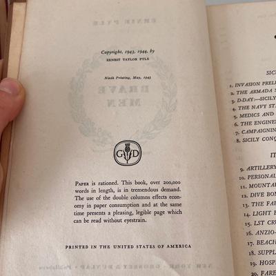 Antique Books Including A Christmas Carol, Brave Men, and 20,000 Leagues Under The Sea (UB-DZ)