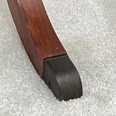 Mahogany Drum Table With Leather Top