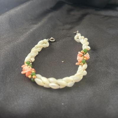 vintage old bracelet mother of pearl