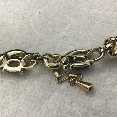 EMJ Makers Mark Vintage Linked Gold Tone Necklace