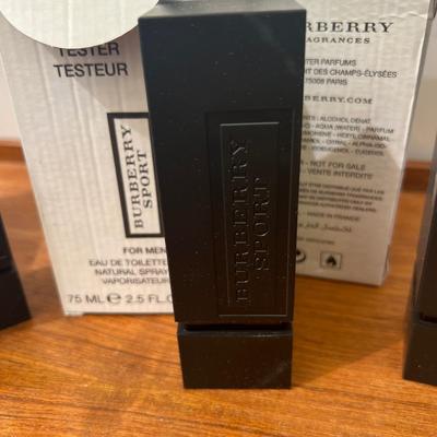Lot of 3 Mens Burberry Sport Colognes