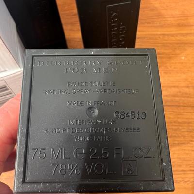 Lot of 3 Mens Burberry Sport Colognes