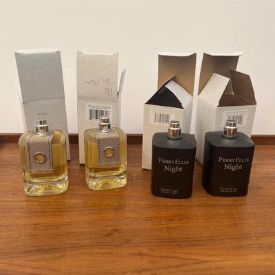 Lot of 4 Perry Ellis Mens Colognes