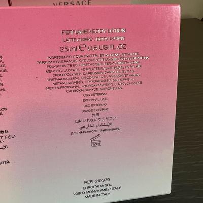 Lot of 3 Box Sets Versace Womens Bright Crystal Perfume, Lotion, Gel