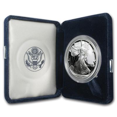 1995-P Proof Silver Eagle with Box & COA