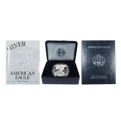 1996-P Proof Silver Eagle with Box & COA