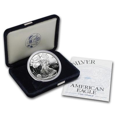 2000-P Proof Silver Eagle with Box & COA