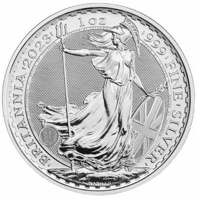 2023 1 oz Great Britain Silver Britannia - King - Qty 5