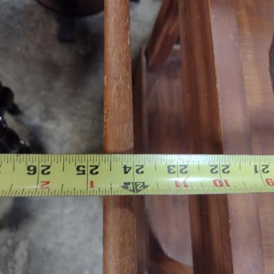Tall, Wooden Wash Stand with Mirror