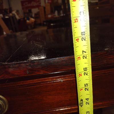 Wooden Double Drop Leaf Side/Accent Table with Drawer