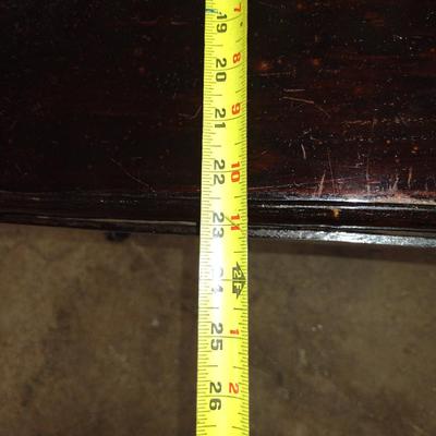 Wooden Double Drop Leaf Side/Accent Table with Drawer