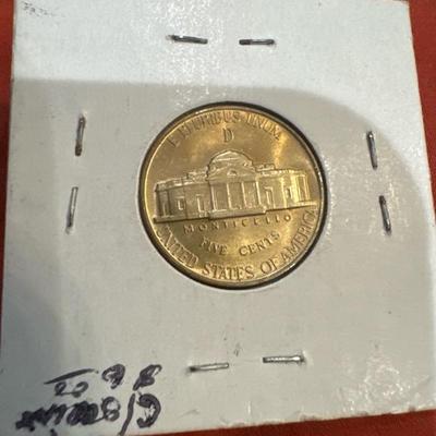 1943 D WAR NICKEL F/S 5 steps rare