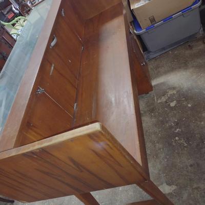 Antique Modecraft Jeweler's Work Desk with Display Case