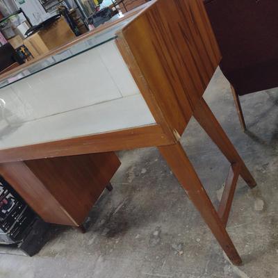 Antique Modecraft Jeweler's Work Desk with Display Case
