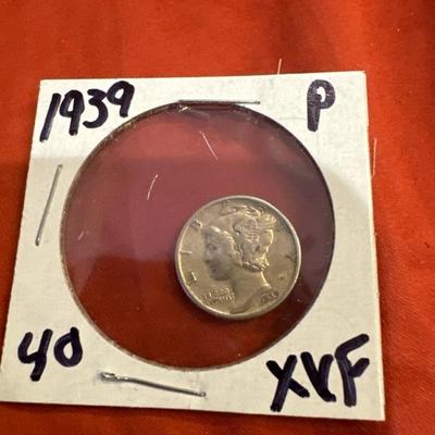 1939 P MERCURY DIME SILVER