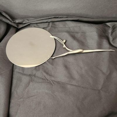 Vintage Karl Hagenauer Wien Woman Nude Figurine Decorative Hand Mirror