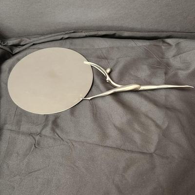 Vintage Karl Hagenauer Wien Woman Nude Figurine Decorative Hand Mirror