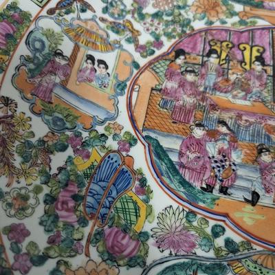 Large Chinese Porcelain Charger Marked