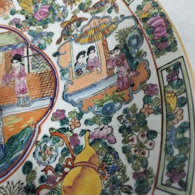 Large Chinese Porcelain Charger Marked