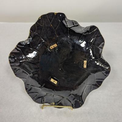 Approx 11" Glazed Ceramic Lily Pad