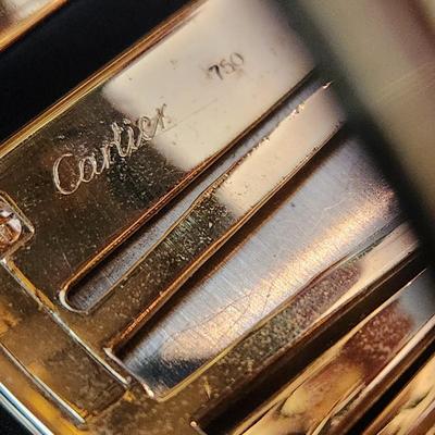 Cartier Wide 18 kt Gold Pharaon Cuff Bangle Bracelet