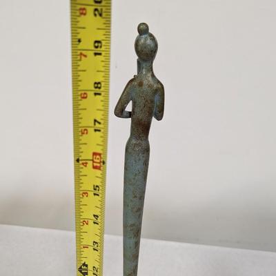 Tall Metal Figurine
