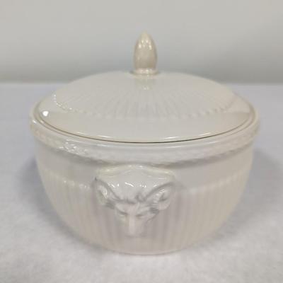 Vintage Wedgewood EDME Ram Head Handled Lidded Tureen Covered Bowl