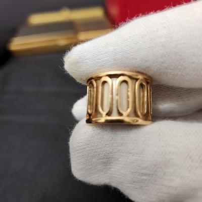 Cartier 18kt Gold Scarab Ring Size 5 1/2 50 16MM w box