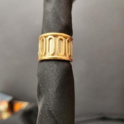 Cartier 18kt Gold Scarab Ring Size 5 1/2 50 16MM w box