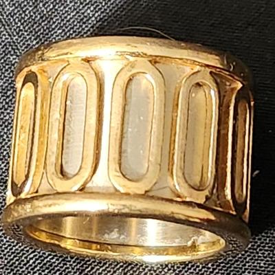 Cartier 18kt Gold Scarab Ring Size 5 1/2 50 16MM w box