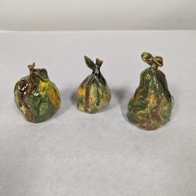 Hand Made Signed Pear Shaped Pottery