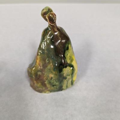 Hand Made Signed Pear Shaped Pottery
