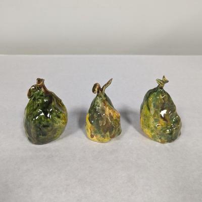 Hand Made Signed Pear Shaped Pottery
