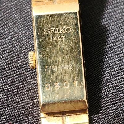 Seiko 14 ct Gold Women's Watch 151-002 0301