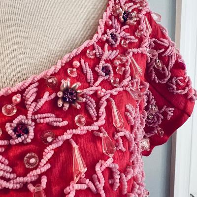 Vintage Beaded Dress Size L