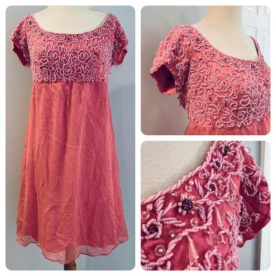 Vintage Beaded Dress Size L