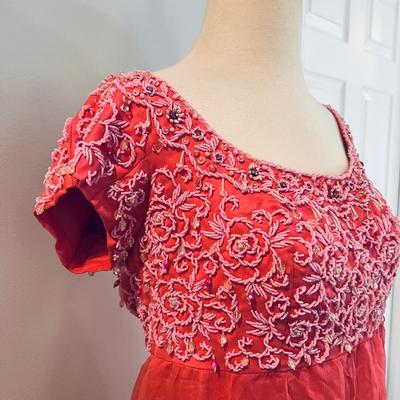 Vintage Beaded Dress Size L