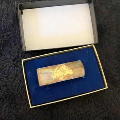1987 Disney Silver Money Clip Mickey Mouse Sixty Years Commemorative