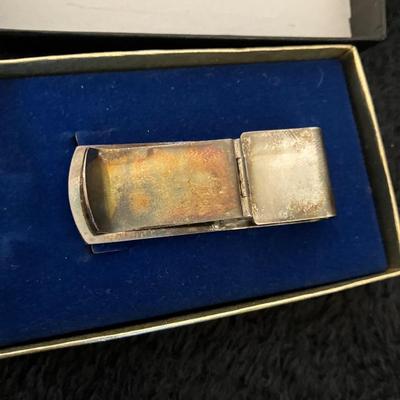 1987 Disney Silver Money Clip Mickey Mouse Sixty Years Commemorative