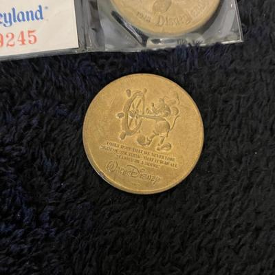 Disneyland 60 Years 1928 - 1988 Mickey Mouse Numbered Commemorative Coins Rare