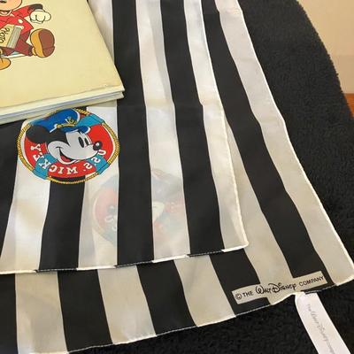 WALT DISNEY'S MICKEY MOUSE: HIS LIFE AND TIMES 1986 First Edition Book with Scarf