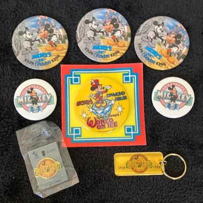 Disney Vintage Collectibles Lot with Pins , Keychain and more…