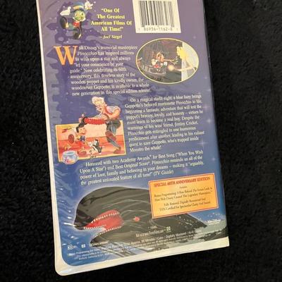 Pinocchio Gold Collection Walt Disney VHS Tape 18679 Classic 60th Anniversary